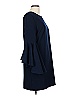 Milly Solid Blue Casual Dress Size 10 - photo 4