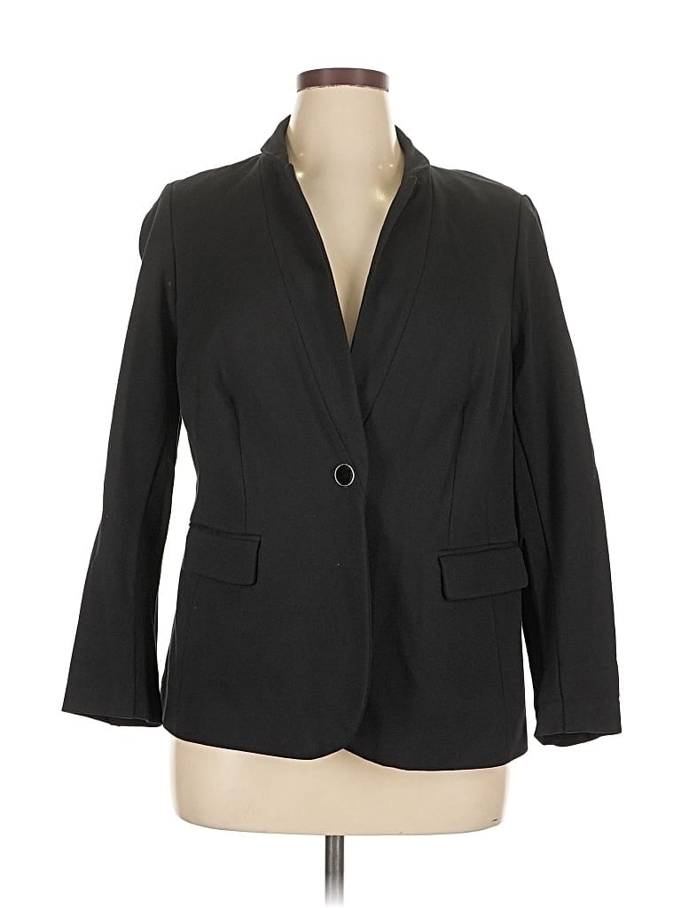 Pre-owned Lane Bryant Cardigan Sweater In Black