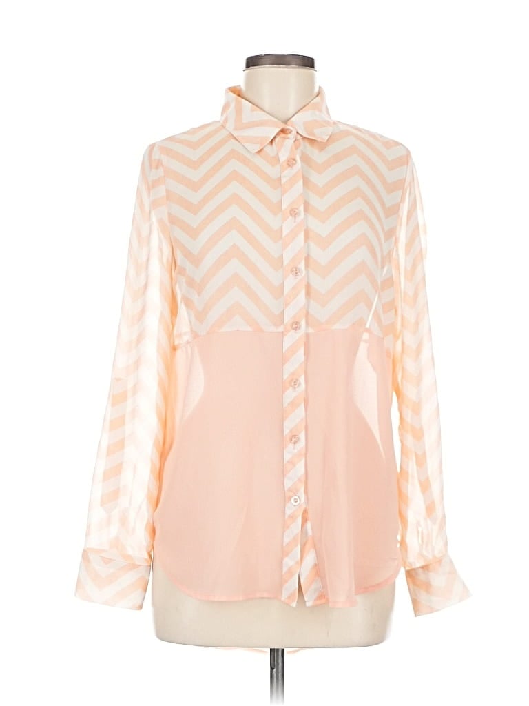 Pre-owned Rue21 Long Sleeve Blouse In Orange