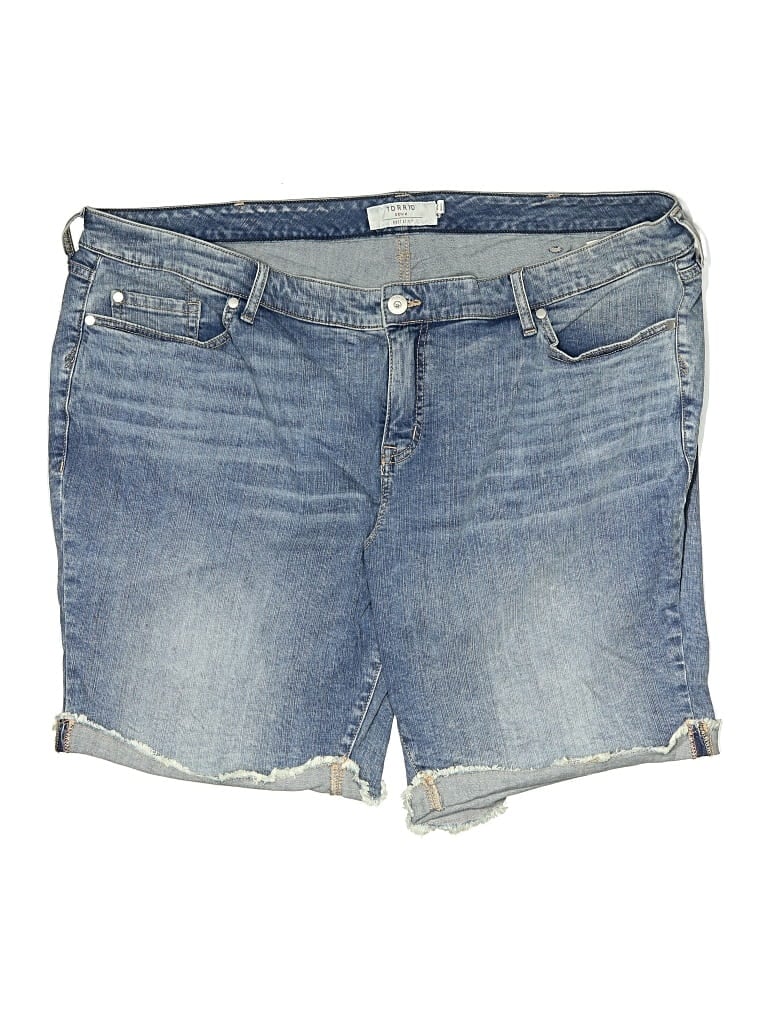 Pre-owned Torrid Denim Shorts In Blue