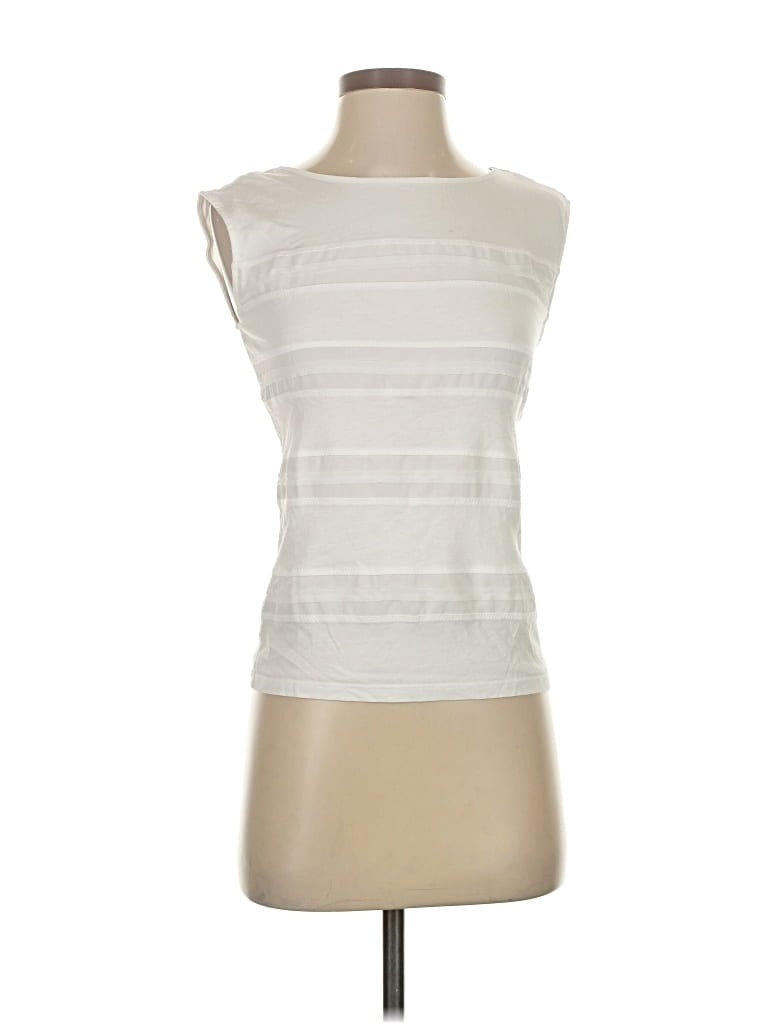 ANN TAYLOR Pre-owned Sleeveless Blouse In White