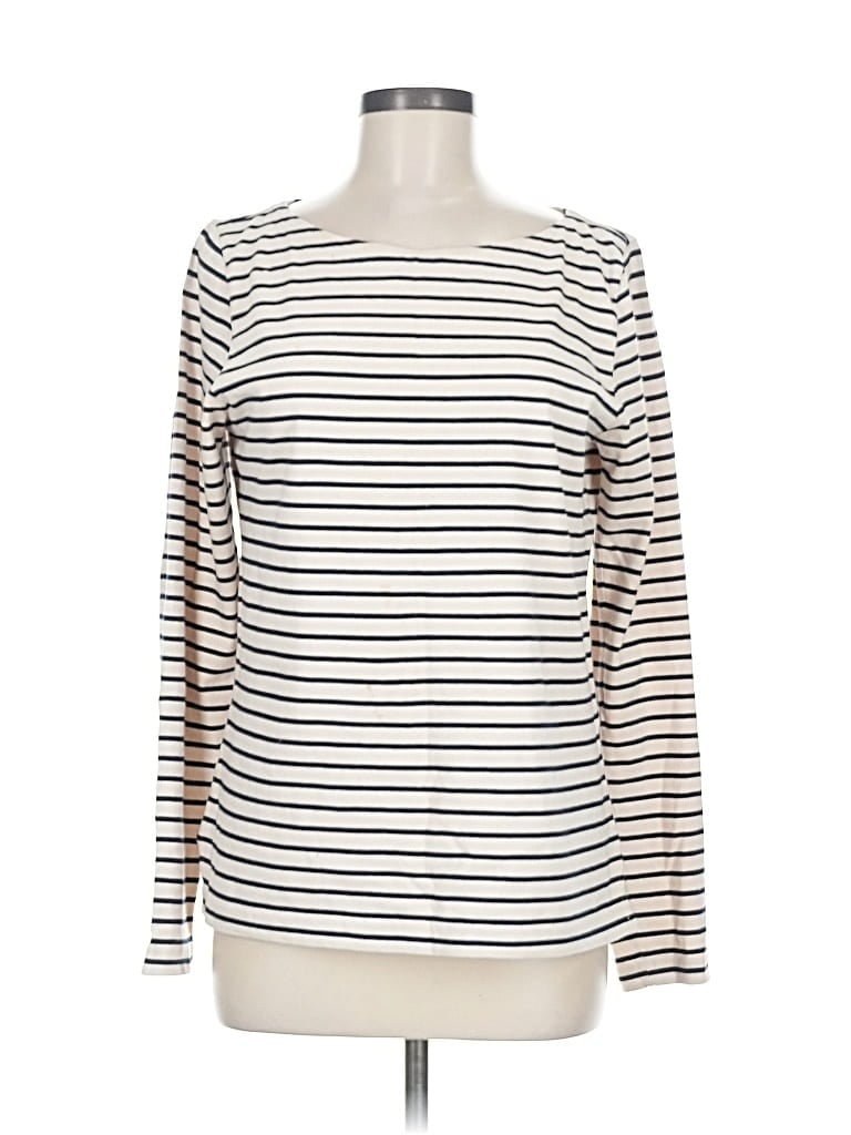 Pre-owned J.crew Factory Store Long Sleeve T-shirt In White