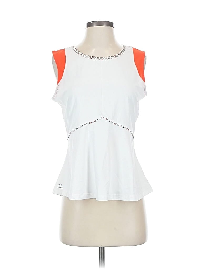 Pre-owned Tail Sleeveless T-shirt In White