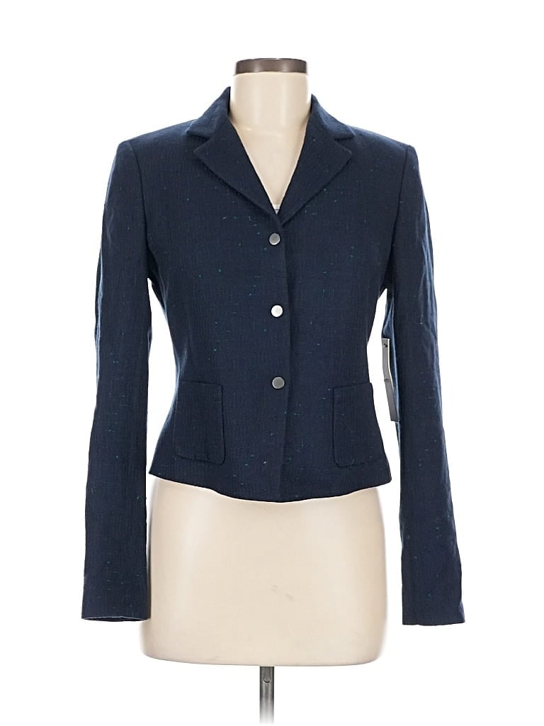 Pre-owned T Tahari Blazer Jacket In Blue