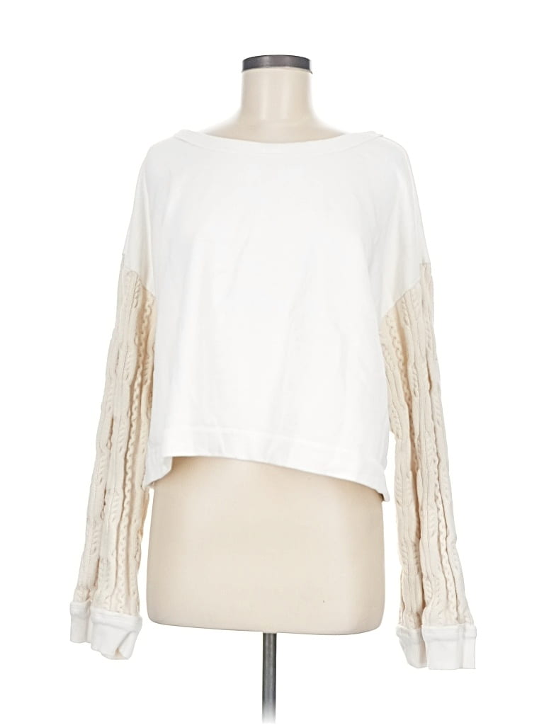 Pre-owned Pilcro Sweatshirt In White