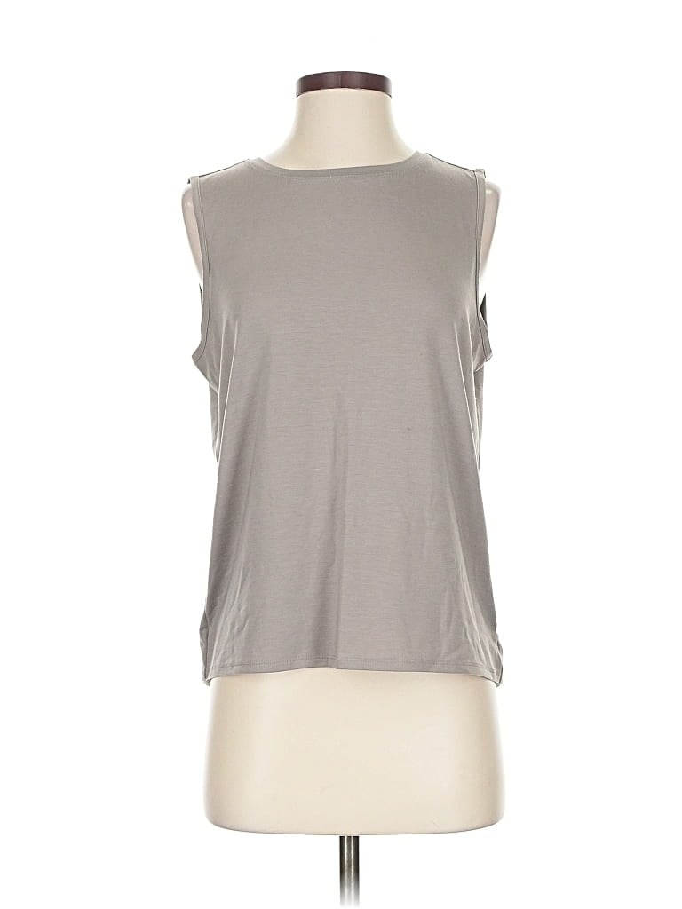 Pre-owned Athleta Sleeveless T-shirt In Gray
