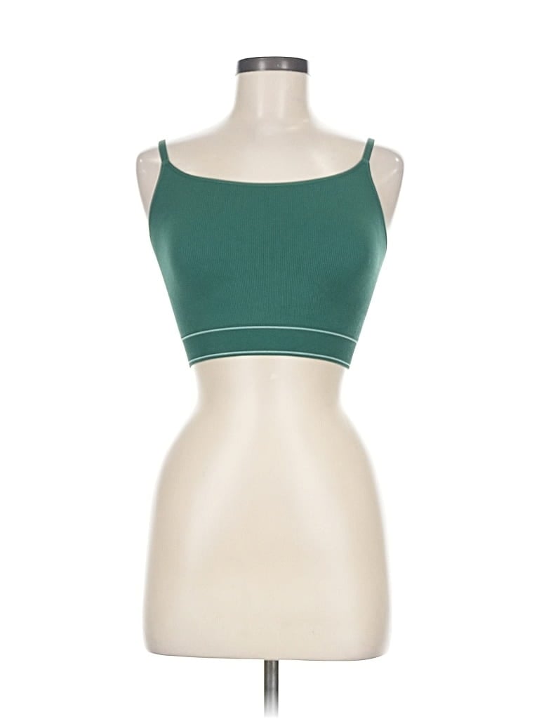 Pre-owned Aerie Tank Top Green Strapless Neckline Tops
