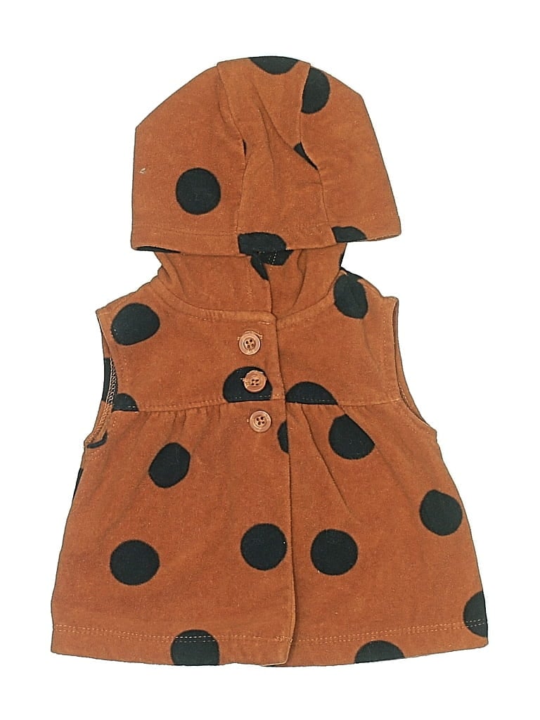 CARTER'S Pre-owned Babies' Vest In Brown