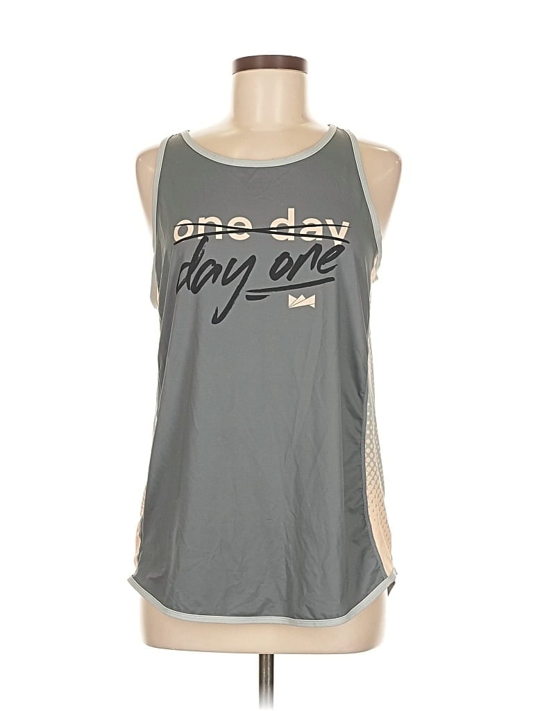 Pre-owned Assorted Brands Tank Top Ivory Halter Neckline Tops In White