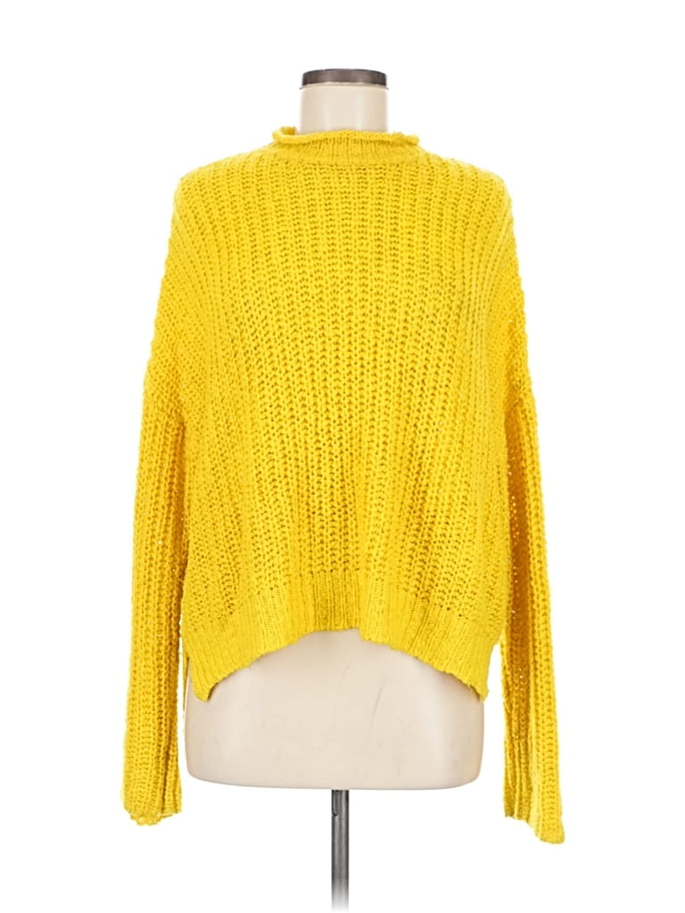 Pre-owned Forever 21 Pullover Sweater In Yellow