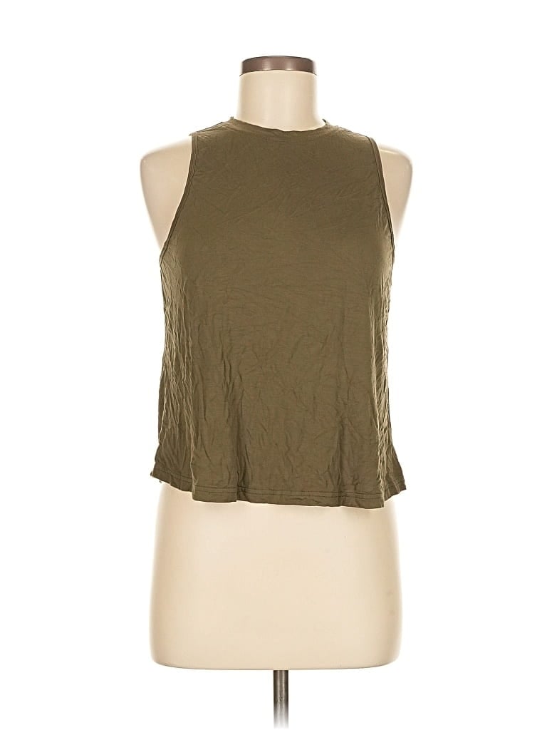 UNBRANDED Pre-owned Tank Top Brown Halter Neckline Tops