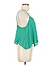 Freebird 100% Polyester Green Sleeveless Blouse Size M - photo 4