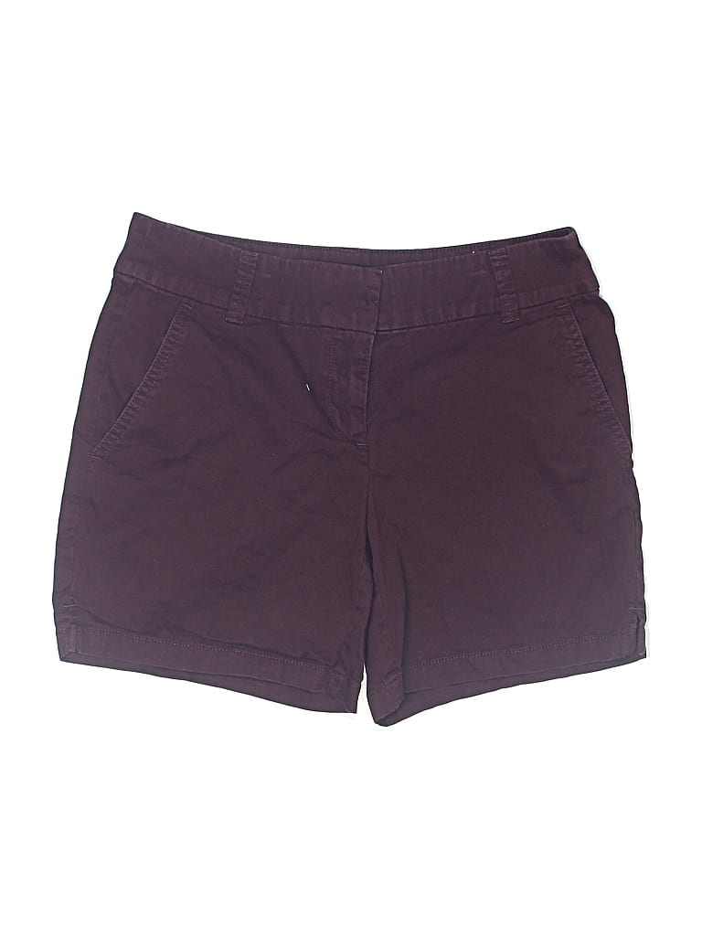 Pre-owned Ann Taylor Loft Outlet Shorts In Burgundy