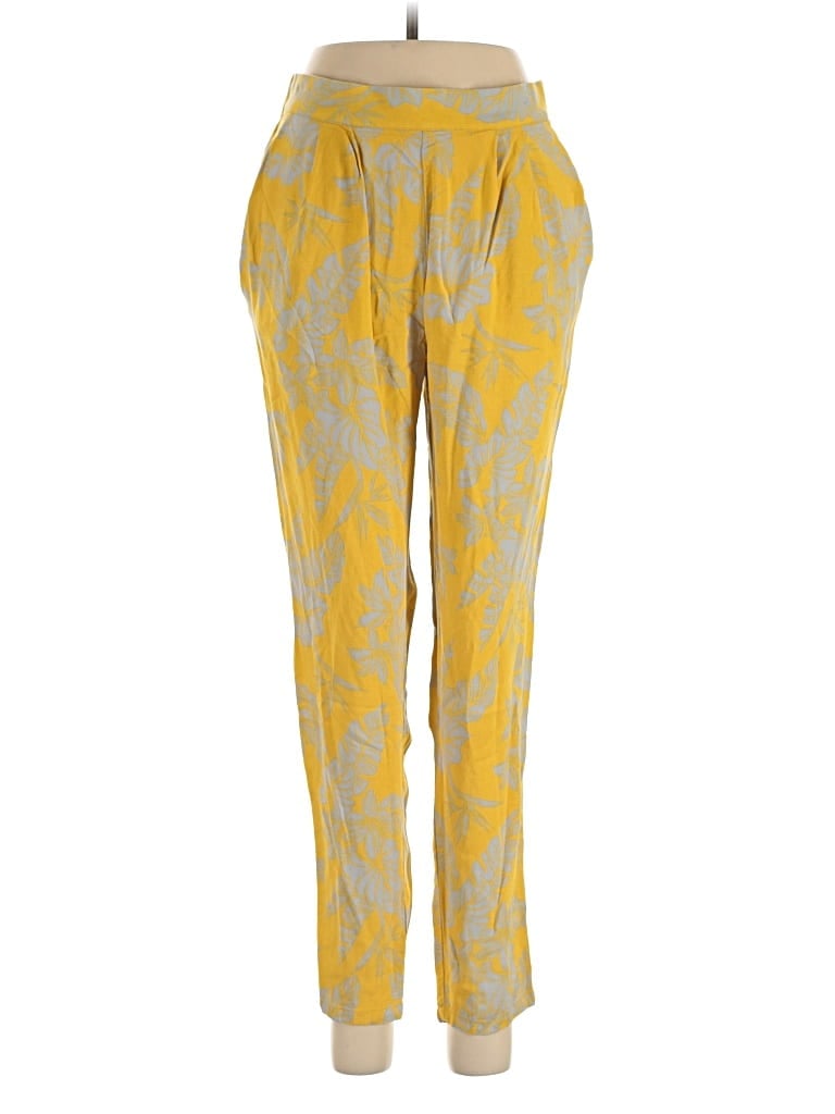 Pre-owned H&m Casual Pants In Yellow