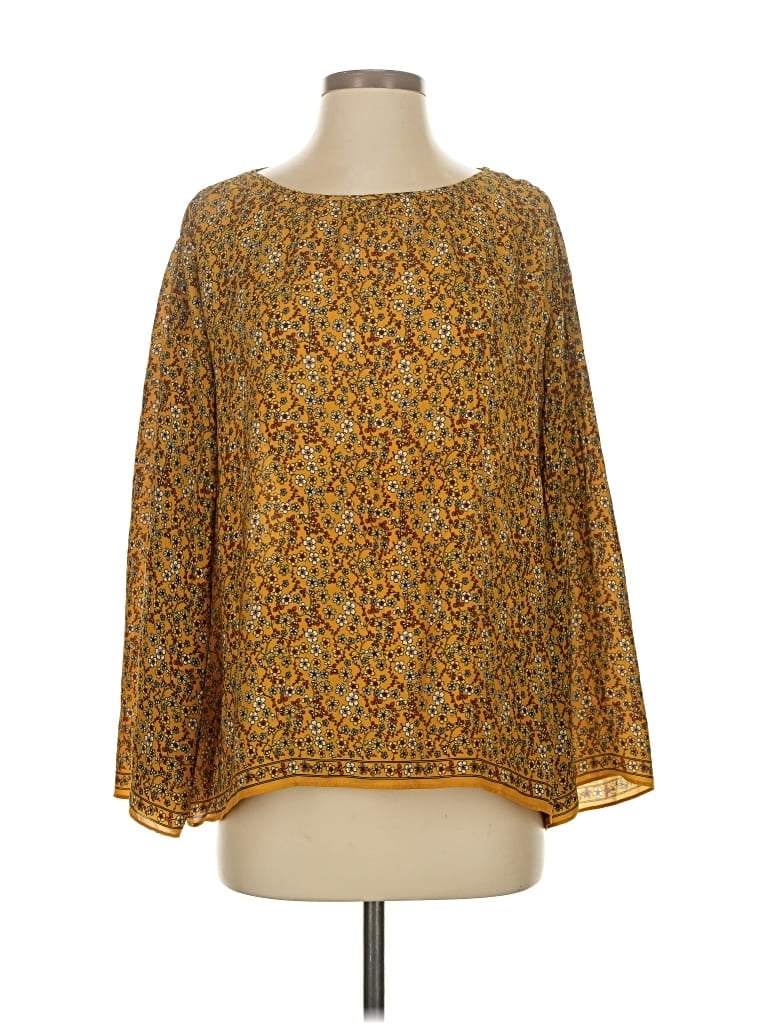 Pre-owned Max Studio 3/4 Sleeve Blouse In Yellow