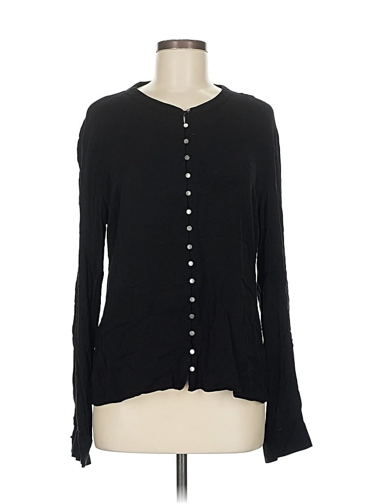 Pre-owned 41hawthorn Long Sleeve Blouse In Black