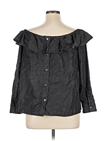 7 For All Mankind 3/4 Sleeve Blouse (view 2)