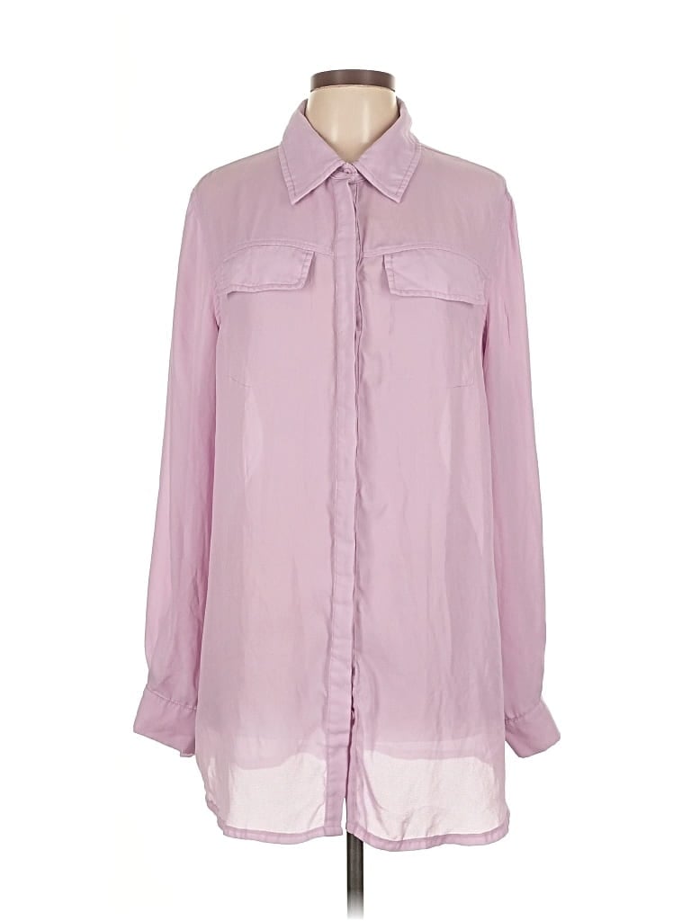 Pre-owned Prettylittlething Long Sleeve Blouse In Pink