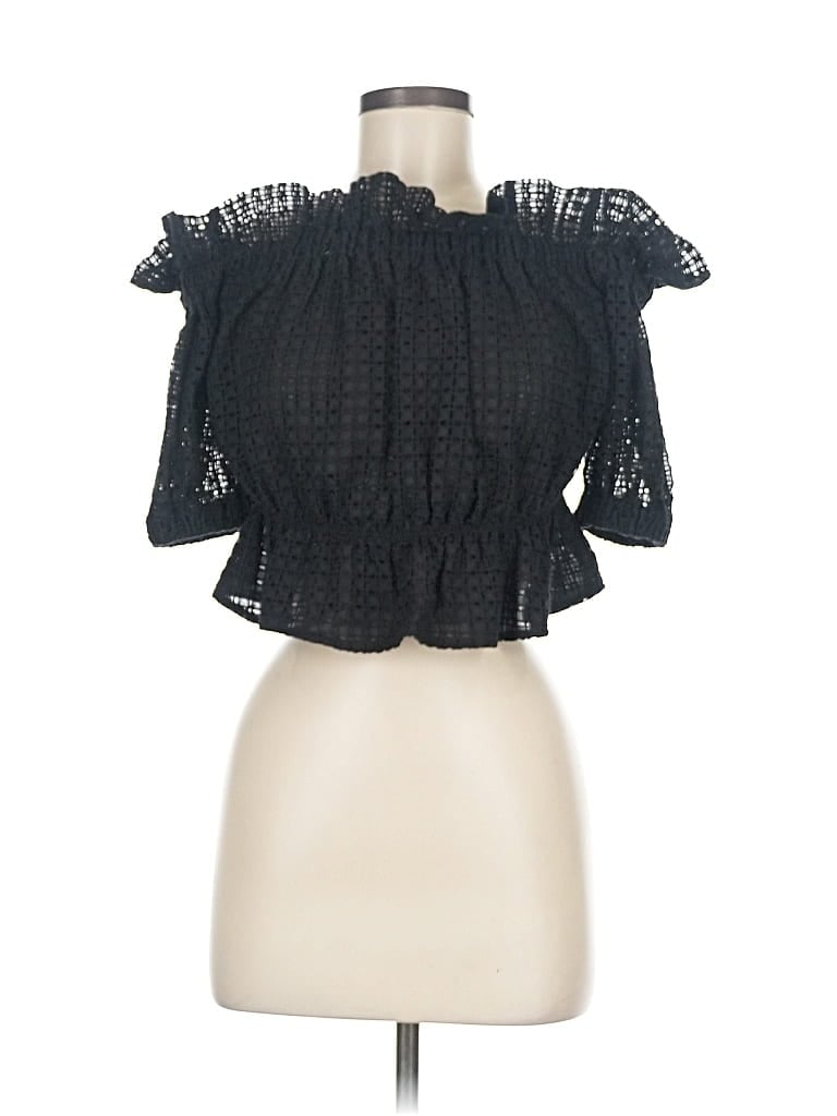 Pre-owned Express Sleeveless Blouse In Black
