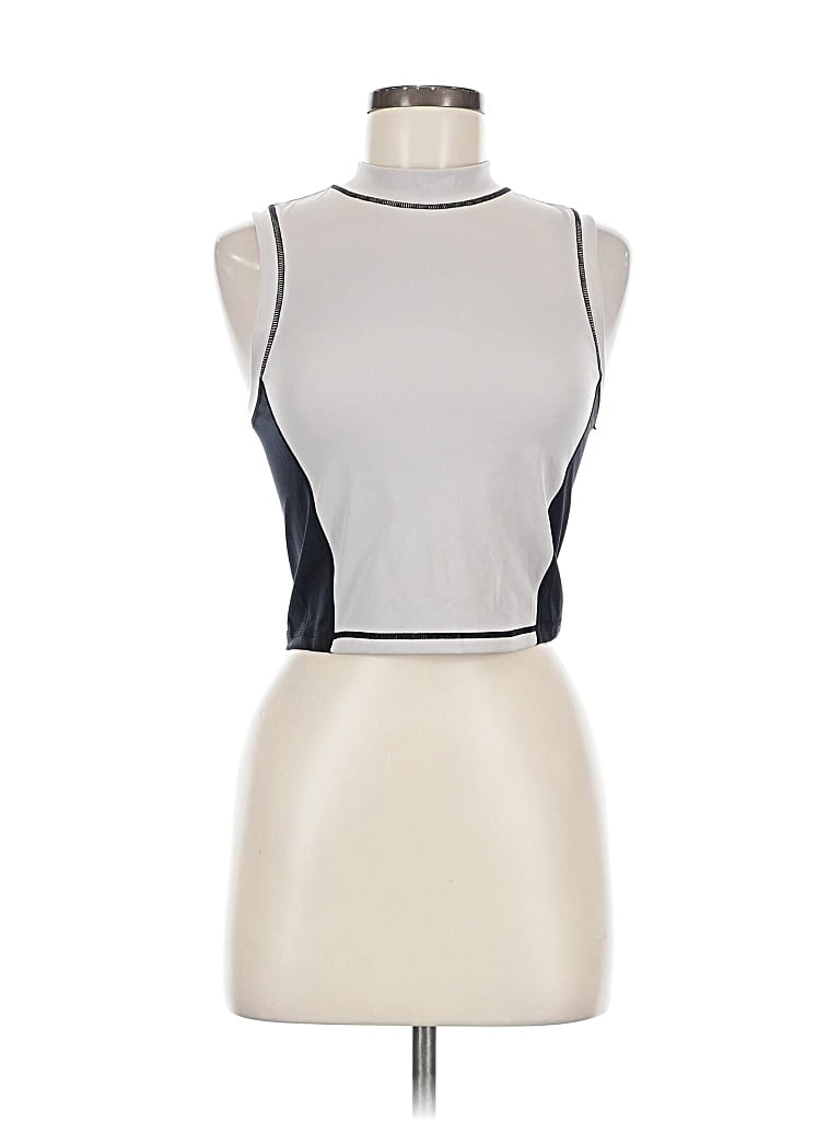 Click to view more detailed imagery on our partner's website Pre-owned Fabletics Tank Top Ivory Halter Neckline Tops In White
