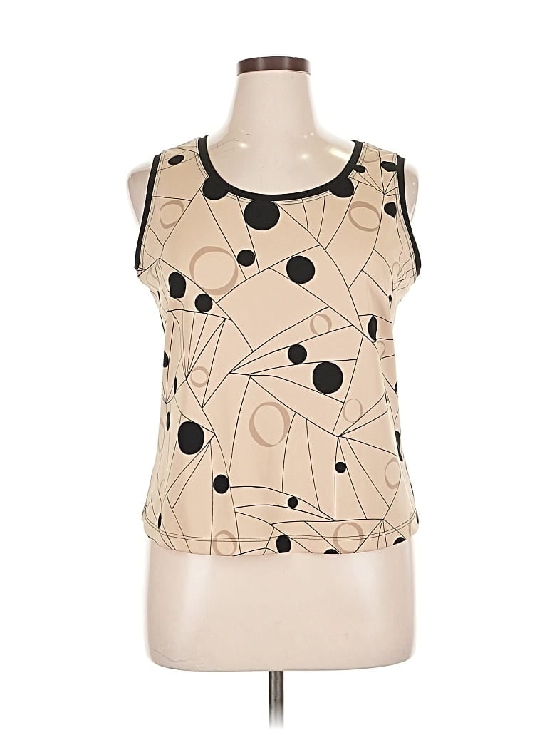 Pre-owned Assorted Brands Sleeveless Blouse In Brown