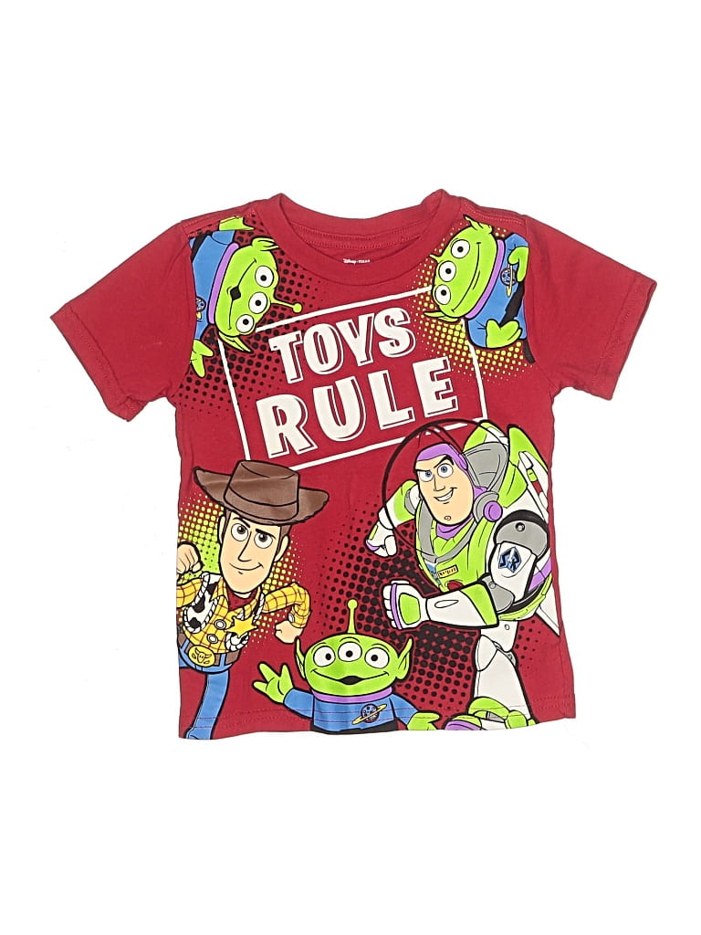 Pre-owned Disney Pixar Kids' Short Sleeve T-shirt In Red
