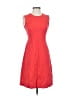 Lands' End Solid Red Cocktail Dress Size 2 - photo 1