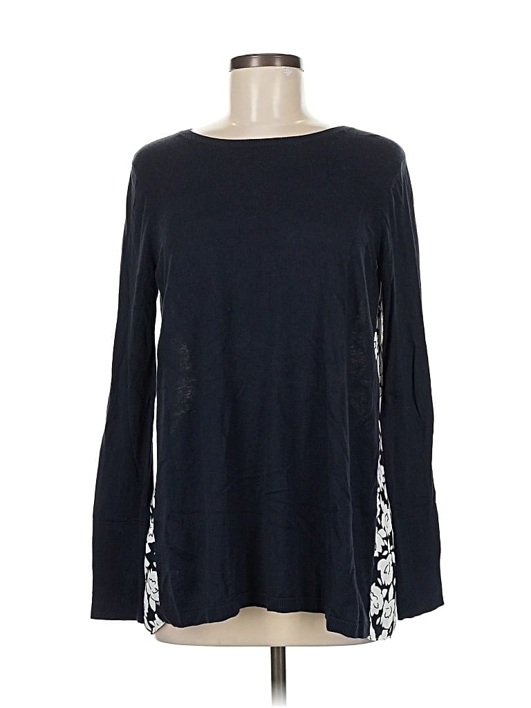 Pre-owned Ann Taylor Loft Long Sleeve T-shirt In Blue