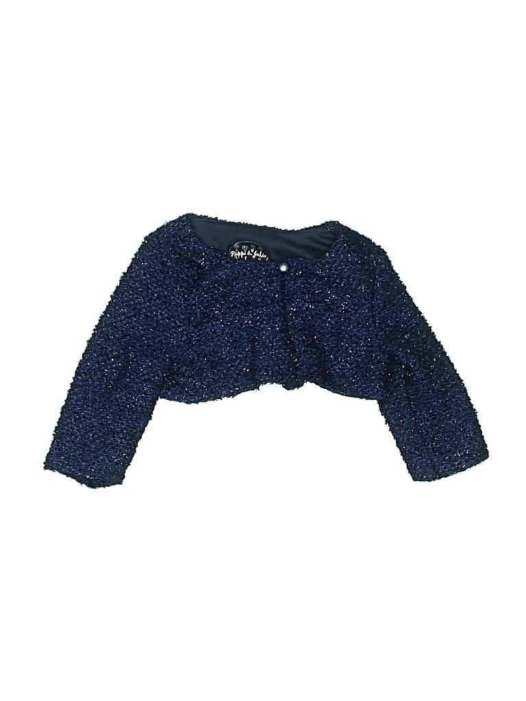 Pre-owned Pippa & Julie Kids' Cardigan Sweater In Blue