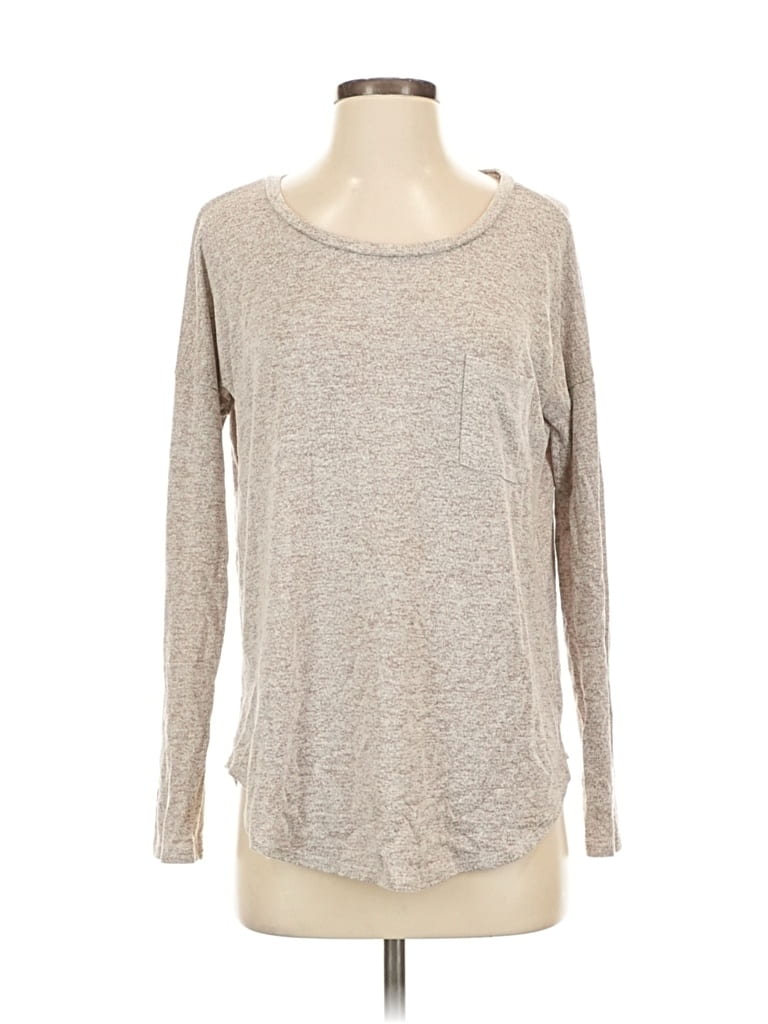 Pre-owned Assorted Brands Long Sleeve T-shirt In Gray