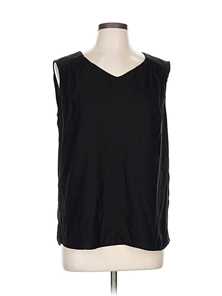 Pre-owned Lila Rose Sleeveless Top Black V Neck Tops