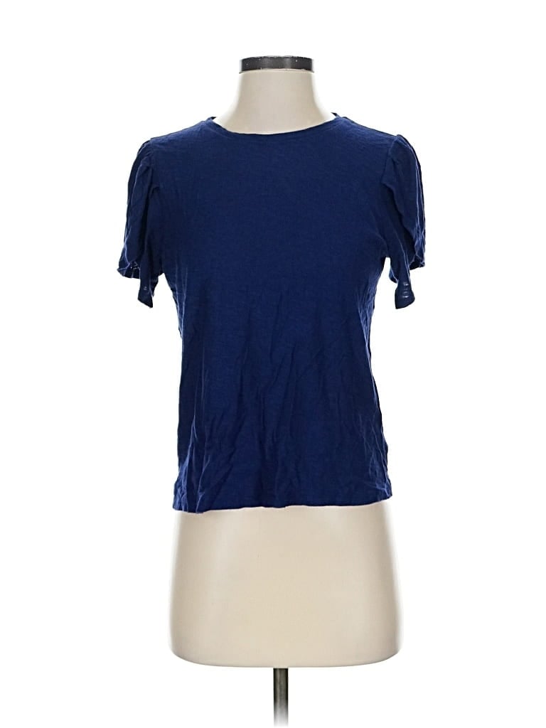 Pre-owned Express Short Sleeve T-shirt In Blue