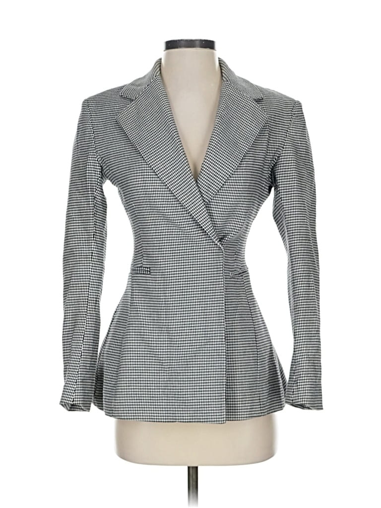 Pre-owned H&m Blazer Jacket In Gray