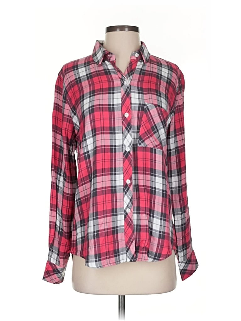 Pre-owned Rails Long Sleeve Button Down Shirt In Red