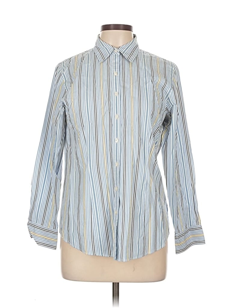 Click to view more detailed imagery on our partner's website Pre-owned Talbots Long Sleeve Button Down Shirt In Blue