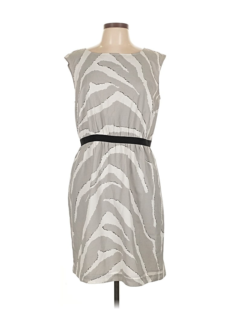 Pre-owned Ann Taylor Loft Outlet Cocktail Dress In Gray