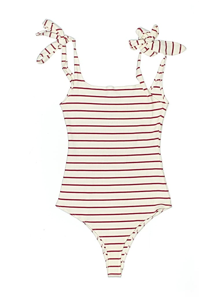 Pre-owned Reformation Jeans Bodysuit In Red