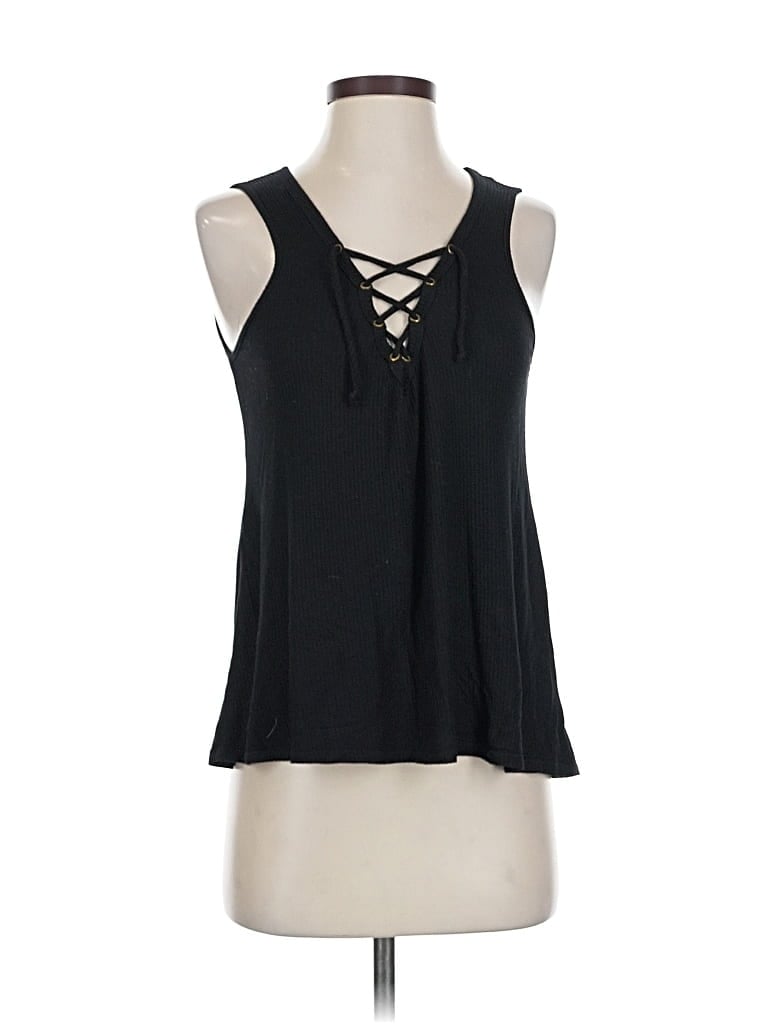 Pre-owned Guess Sleeveless Blouse In Black