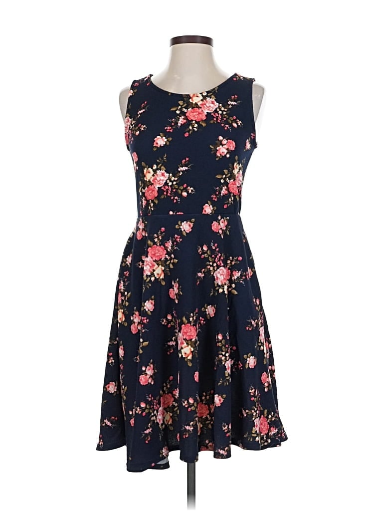 Pre-owned Agnes & Dora Casual Dress In Blue