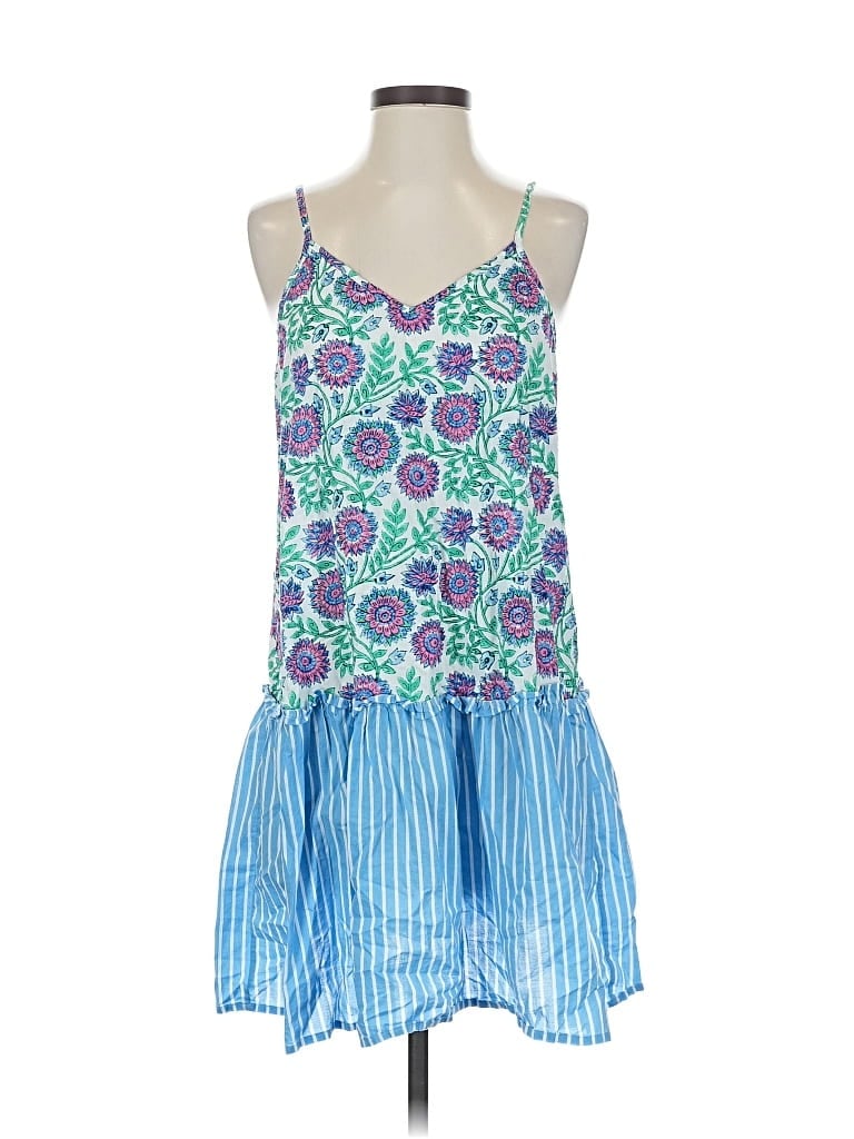 Pre-owned J.crew Factory Store Casual Dress In Blue