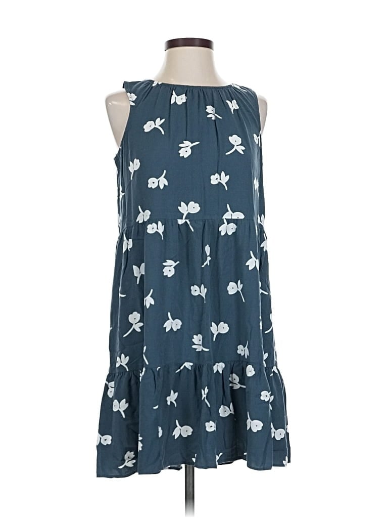 Pre-owned Ann Taylor Loft Outlet Casual Dress In Blue