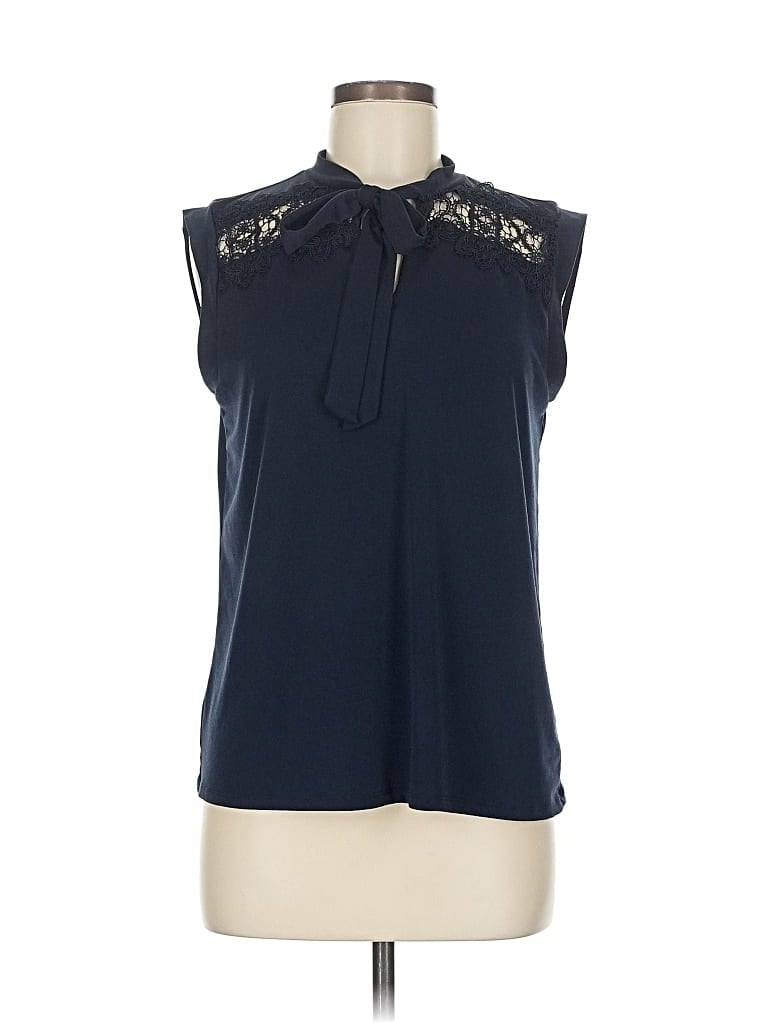 Pre-owned Banana Republic Factory Store Sleeveless Blouse In Blue