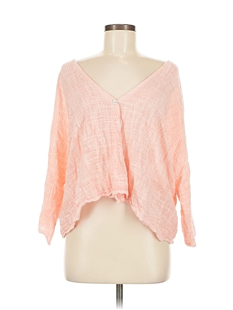 Pre-owned New Collection 3/4 Sleeve Blouse In Orange