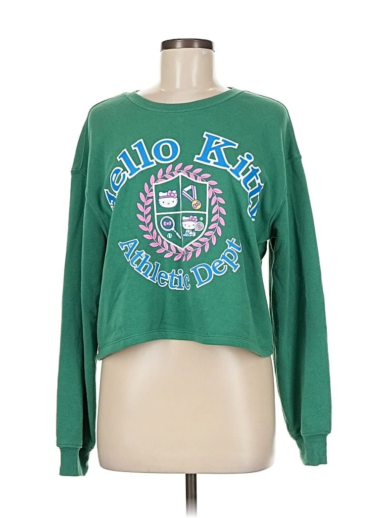Pre-owned Hybrid Apparel Sweatshirt In Green