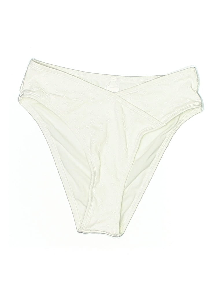 Pre-owned Unbranded Swimsuit Bottoms In White
