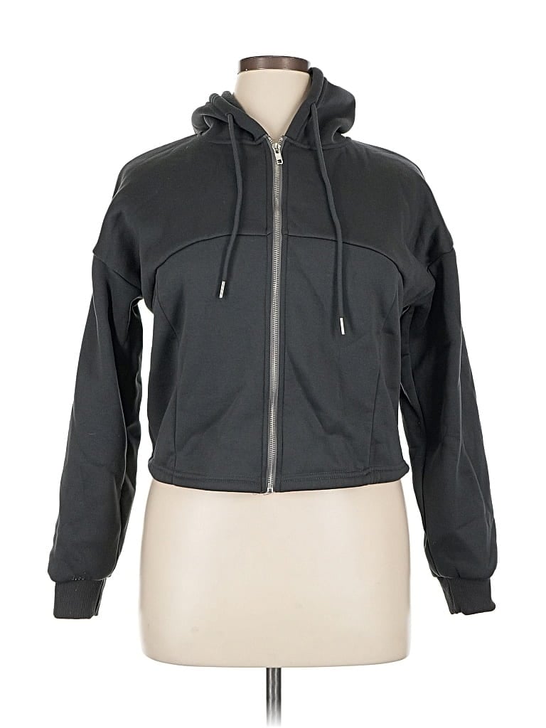 Pre-owned Unbranded Zip Up Hoodie In Gray