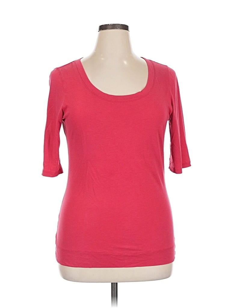 Pre-owned Inc International Concepts 3/4 Sleeve T-shirt In Red