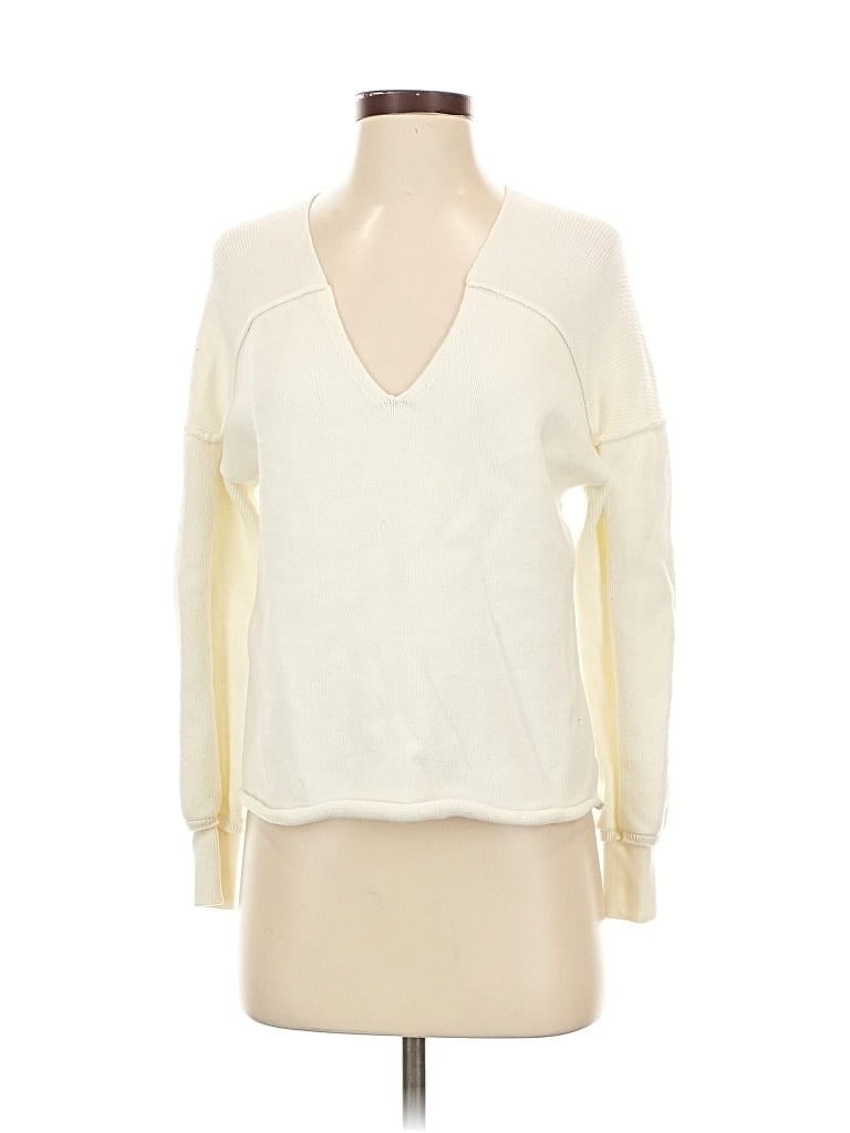 Pre-owned Cabi Pullover Sweater In White