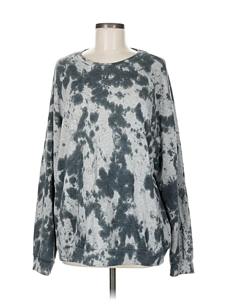 Pre-owned Blue Buttercup Pullover Sweater In Gray