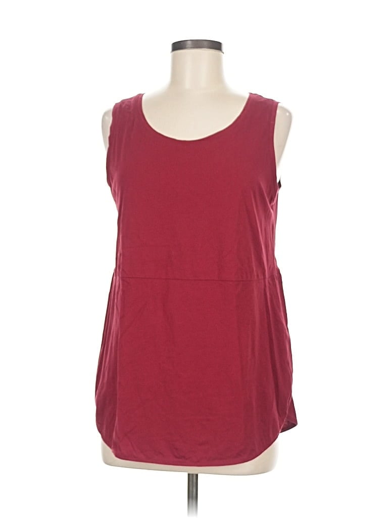 Pre-owned Lands' End Sleeveless T-shirt In Red